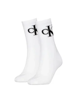 Naisten Sukat, CKJ WOMEN MONOGRAM SOCK 2PK>Calvin Klein Discount
