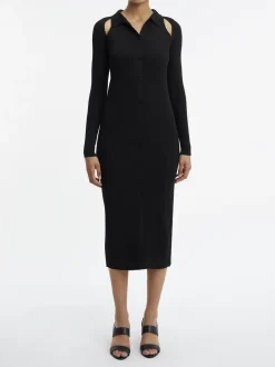 WOMEN, Naisten Mekko, ICONIC RIB SHIRT MIDI DRESS,>Calvin Klein Clearance