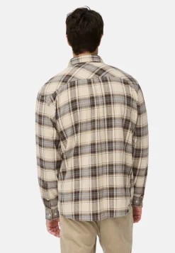 miesten flanellipaita STRETCH FLANNEL LS SHIRT LOS,>Camel Active Best