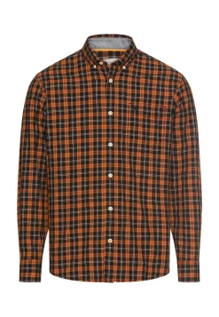 miesten kauluspaita, CHECKED LS SHIRT>Camel Active Clearance