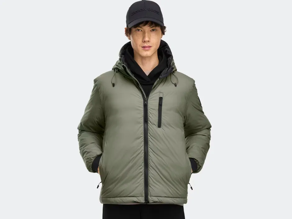 miesten kevytuntuvatakki LODGE HOODY - R - BLACK DISC,>Canada Goose Best