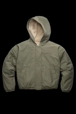 naisten fleecetakki ALBERNI REVERSIBLE FLEECE BOMBER, vihreä><noscript><img width=