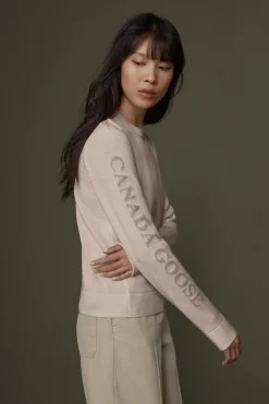 Naisten Merinovillainen Neule, SATURNA CREWNECK>Canada Goose Outlet