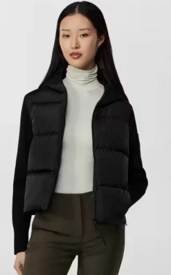 naisten takki, HYBRIDGE WIDE QUILT KNIT HOODY>Canada Goose Online