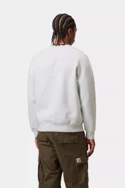 miesten collegepaita Chase Sweatshirt, vaaleanharmaa>Carhartt Hot