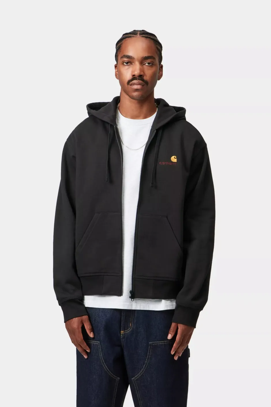 miesten huppari Hooded American Script Jacket,>Carhartt Outlet