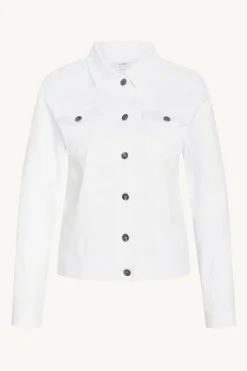 naisten farkkutakki, ELAINE DENIM JACKET WHITE>Claire Discount