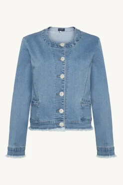 naisten farkkutakki, ELDA DENIM JACKET Indigo>Claire New
