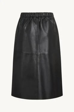 Naisten Hame, NELLI NAHKAHAME Musta>Claire Discount