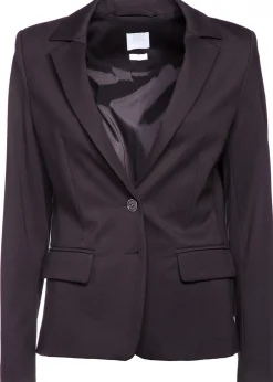 Naisten Jerseyjakku Musta><noscript><img width=