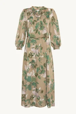 naisten mekko, DAGMARA DRESS Ruskea Kuosi>Claire Hot