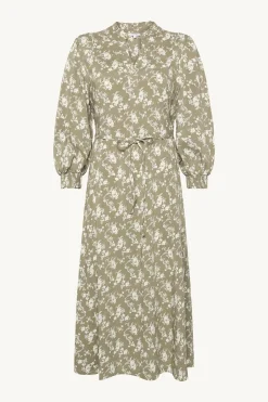 naisten mekko, DAGMARA DRESS Vihreä Kuosi>Claire Clearance