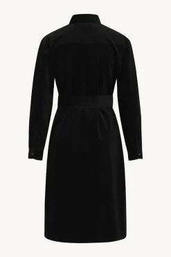 Naisten Mekko DODA CORDUROY SHIRT DRESS Musta>Claire New