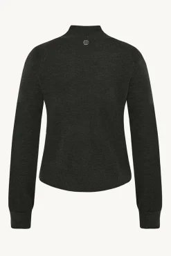 Naisten Neuletakki, CELINE CARDIGAN 100% EASY CARE MERINO Armeijanvihreä>Claire Best