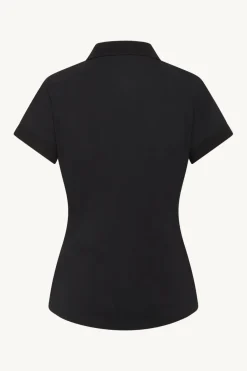 Naisten Pikeepaita, AUBRIELLE PIQUE GOTS Musta>Claire Discount