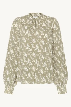 naisten pusero, RAQUEL BLOUSE Vihreä Kuosi>Claire Sale