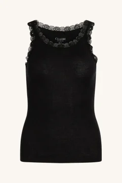 naisten toppi, ANGELA TOP Musta>Claire Online