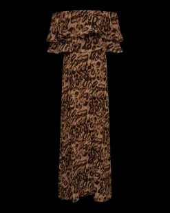 naisten mekko, KIRA DRESS Ruskea Kuosi>COPENHAGEN MUSE Outlet