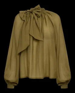 naisten pusero, TILLY BLOUSE Armeijanvihreä>COPENHAGEN MUSE Best