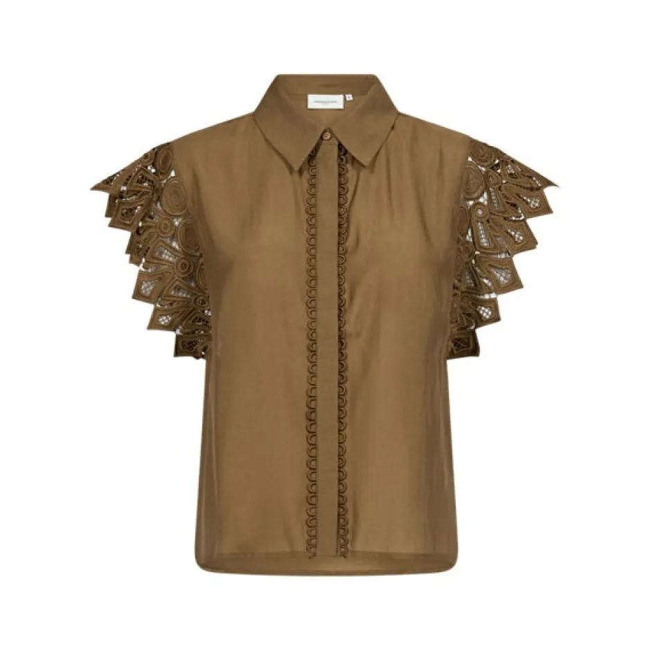 naisten pusero, MOLLY SHIRT Armeijanvihreä>COPENHAGEN MUSE Discount