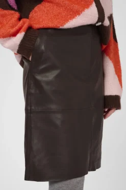 Naisten Hame, CUBERTA LEATHER SKIRT>Culture Sale