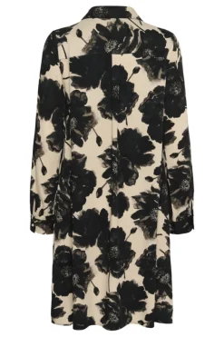 naisten mekko, CURACHEL ELITHA SHORT DRESS Black/Offwhite Flowe><noscript><img width=