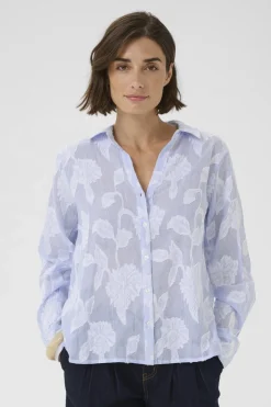 naisten paitapusero Cuzanday Shirt, sinivalkoinen raita><noscript><img width=