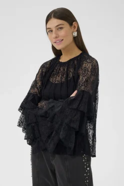 naisten pusero CUCLEMENCY BLOUSE, musta>Culture Online