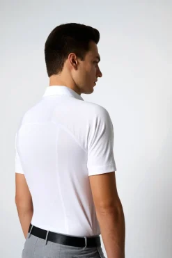 miesten lyhythihainen kauluspaita, 74532-3-0 SS WHITE>Desoto Outlet