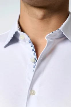 miesten lyhythihainen kauluspaita, 74532-3-0 SS WHITE><noscript><img width=