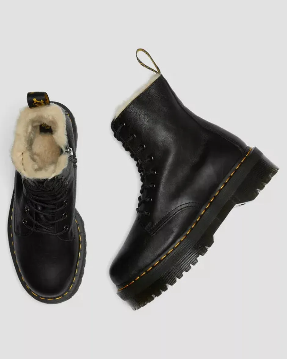 naisten lämpövuorelliset platform maiharit, Jadon Faux Fur Lined Leather Platform Boots,>Dr. Martens Sale