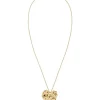kaulakoru Gerana Necklace L, Gold pleated>Edblad Outlet
