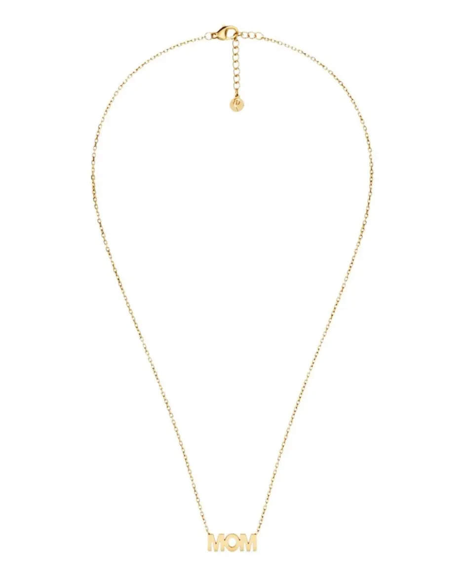 kaulakoru Mom Necklace, Gold pleated>Edblad New