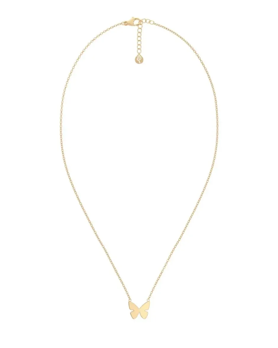 kaulakoru Papillon Necklace Gold, Gold pleated>Edblad Hot