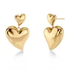 korvakorut Amorina Earrings, gold pleated>Edblad Sale
