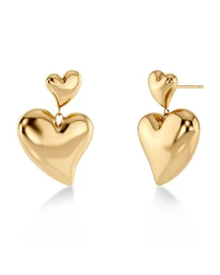 korvakorut Amorina Earrings, gold pleated>Edblad Sale