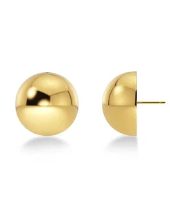 korvakorut Bead Studs Gold, Gold pleated>Edblad Discount