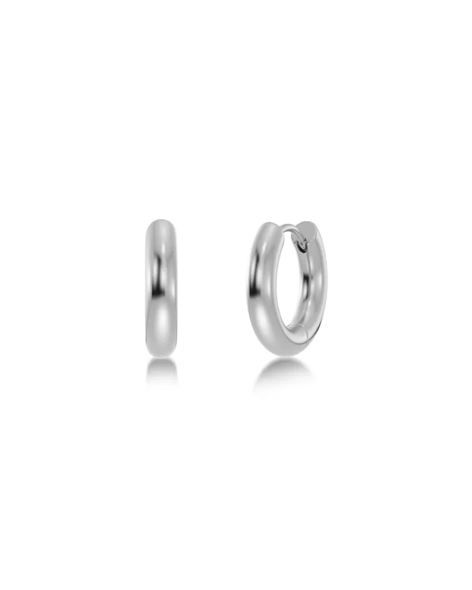 korvakorut, CHUNKY HOOPS L STEEL 16mm>Edblad Online