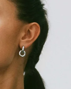 korvakorut Chunky Eternal Earrings Steel, Stainless steel><noscript><img width=