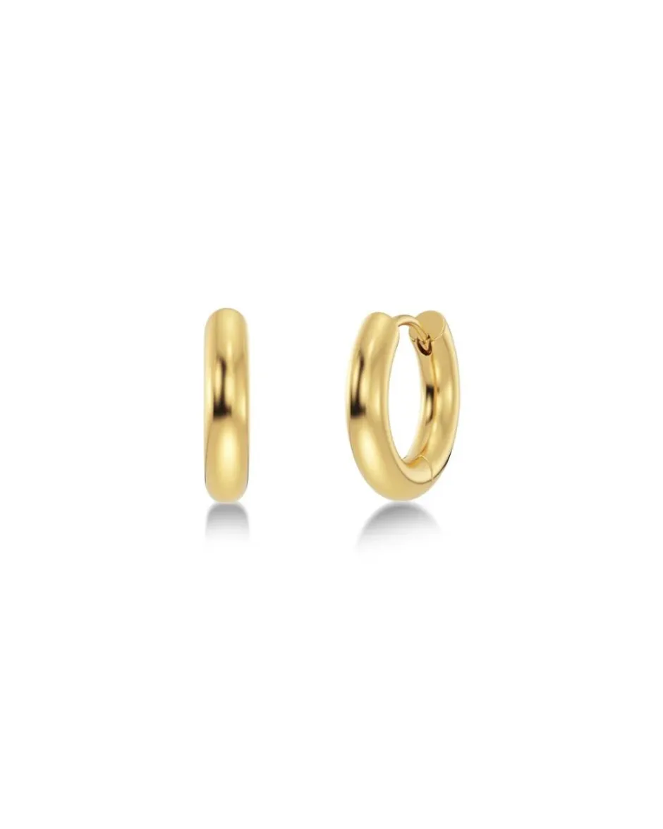 korvakorut, CHUNKY HOOPS L GOLD 16mm>Edblad Hot