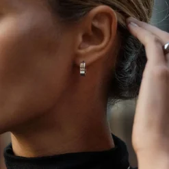 korvakorut Fave Hoops Steel, Stainless steel><noscript><img width=