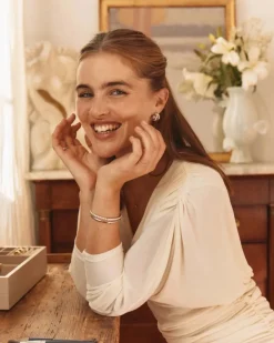 korvakorut Grace Hoops L Steel, Stainless steel><noscript><img width=