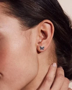 korvakorut Papillon Studs Steel, Stainless steel>Edblad