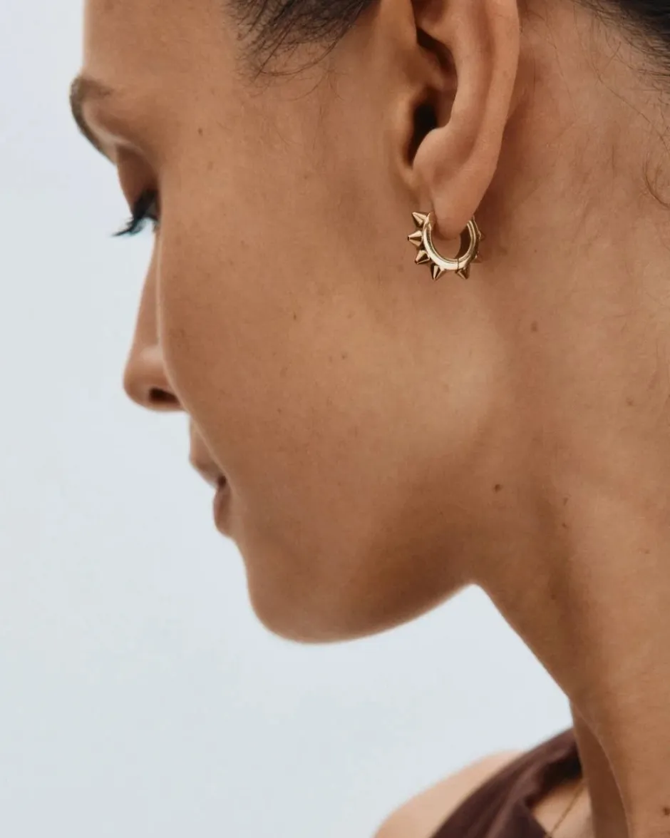 korvakorut Peak Hoops Icon M Gold, Gold pleated>Edblad Best