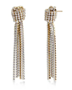 korvakorut Revel Knot Earrings Gold, Gold pleated>Edblad Discount