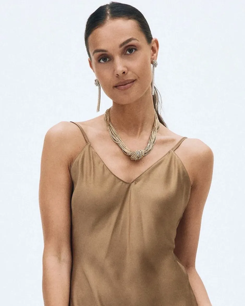 korvakorut Revel Knot Earrings Gold, Gold pleated>Edblad Discount