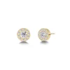 korvakorut Thassos Studs Mini Gold, Gold pleated>Edblad Best