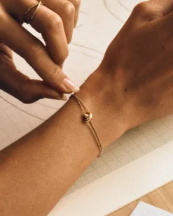 rannekoru Alexa Bracelet, Gold pleated>Edblad Sale