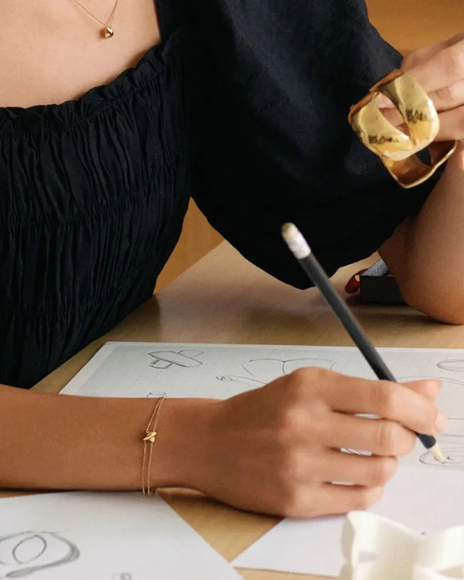 rannekoru Alexa Bracelet, Gold pleated>Edblad Sale