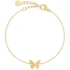rannekoru Papillon Bracelet Gold, Gold pleated>Edblad Best